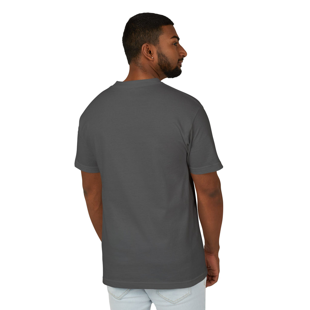 Back view of the LOWTIVATION tee in Faded Black