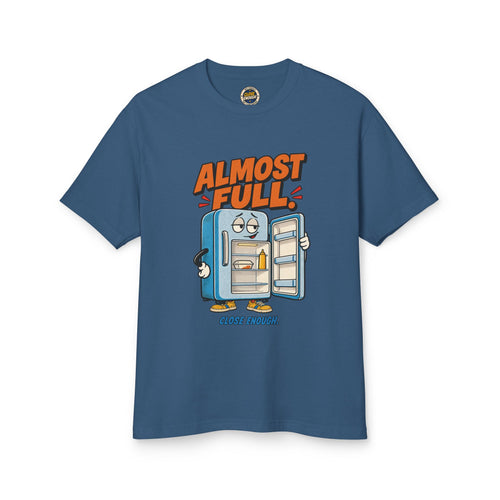 ALMOST FULL FRIDGE graphic tee in Faded Navy by CLOSE ENOUGH