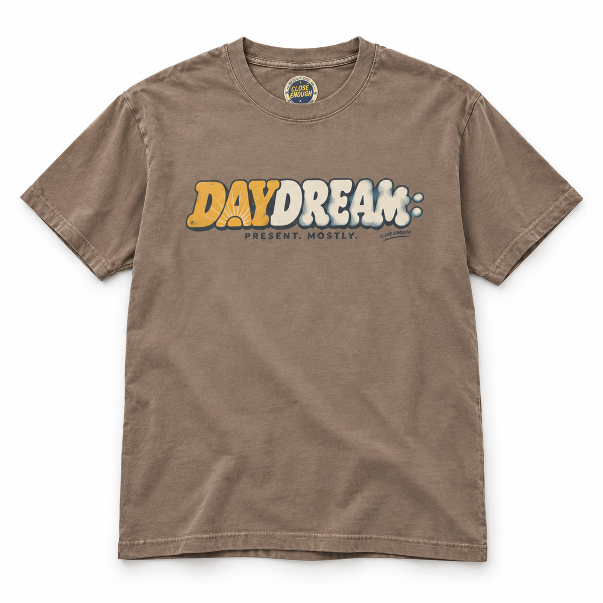 Daydream graphic tee in Faded Brown